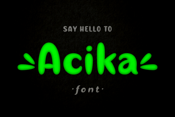 Acika Font Review: A Quirky Display Typeface for Creative Projects
