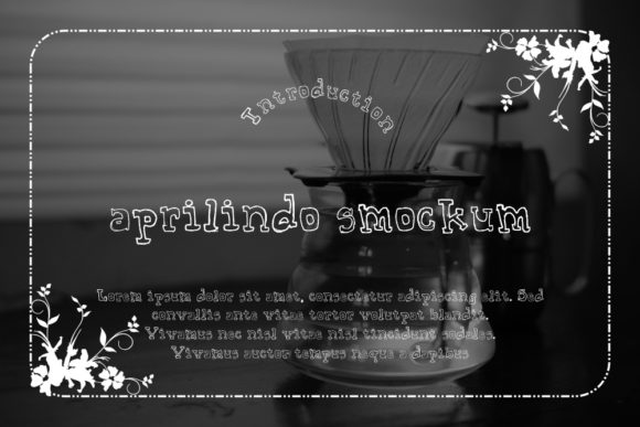 Aprilindo Smockum Font for Modern Web Design Projects