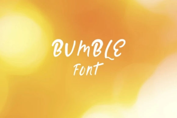 Bumble Font Review: A Cute Display Typeface for Creative Branding