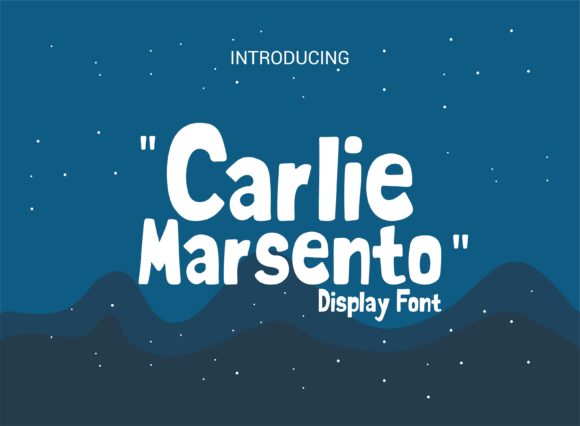 Carlie Marsento Font — A Charming Display Typeface for Crafters