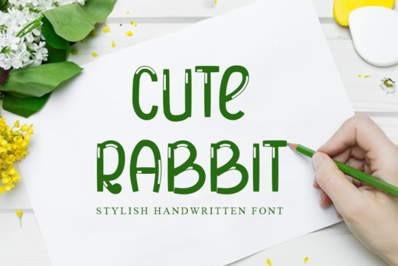 Cute Rabbit: A Bold and Friendly Display Font for Editorial Design