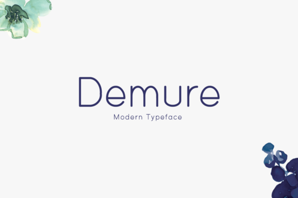 Demure Font: A Clean Display Typeface for Digital Design