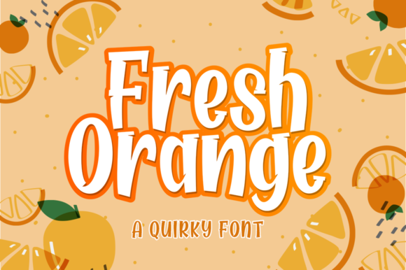 Fresh Orange Font for Editorial Design and Creative Projects