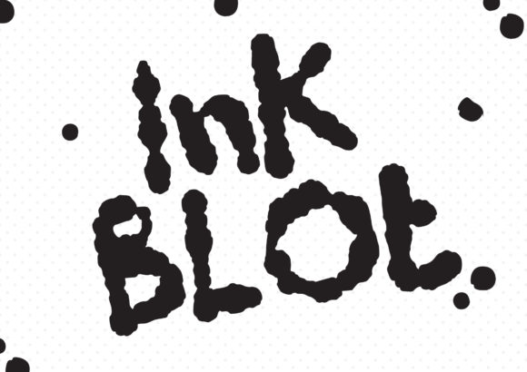 Ink Blot Display Font Review for Creative Branding
