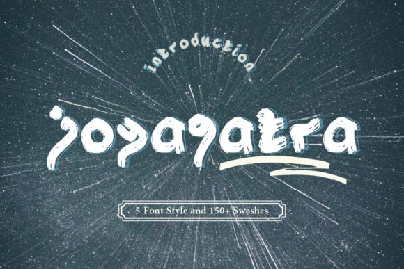 Joyagatra: A Quirky Display Font for Creative Projects