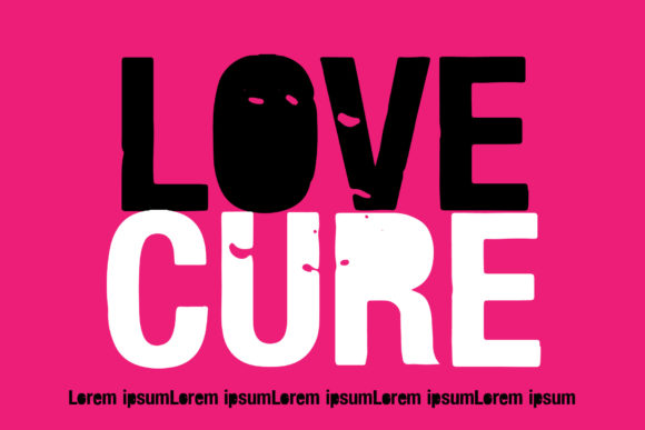 Lovecure Font: A Display Typeface for Editorial Design