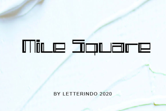 Mile Square Font: A Geometric Display Typeface for Strong Visual Campaigns