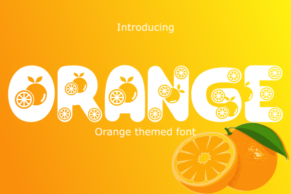 Orange Display Font for Polished Branding and Creative Projects