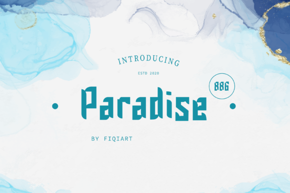 Paradise 886 Font Review: Modern Display for Creative Projects