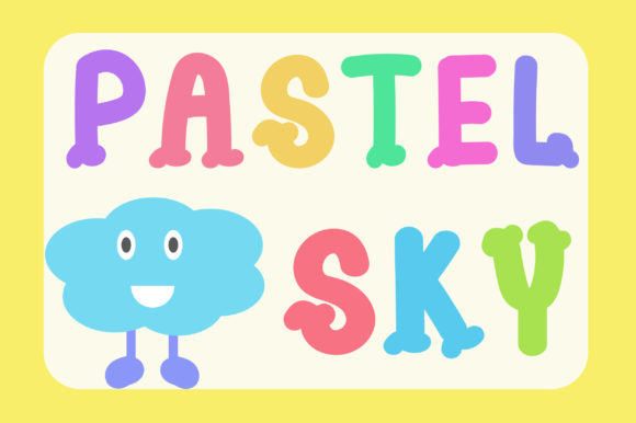 Pastel Sky Display Font for Modern Web Design