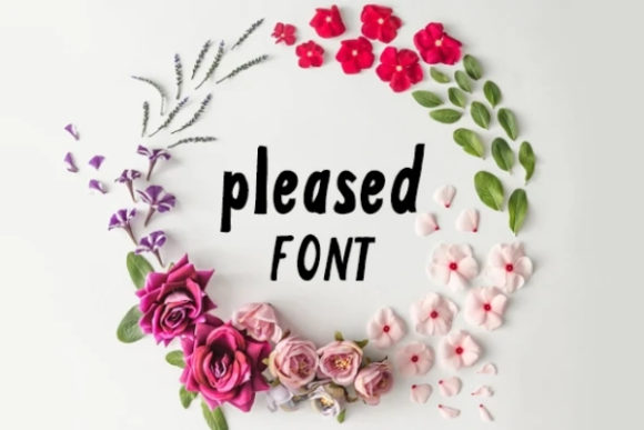 Pleased Font Review: A Friendly Display Typeface for Creative Projects