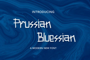 Prussian Bluessian Font for Editorial Design and Creative Projects