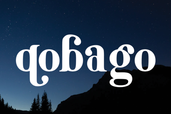 Qobago Font: A Display Typeface for Crafting and Selling