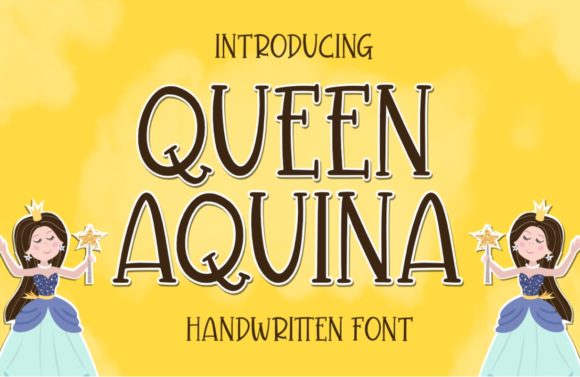 Queen Aquina: A Whimsical Display Font for Editorial Branding