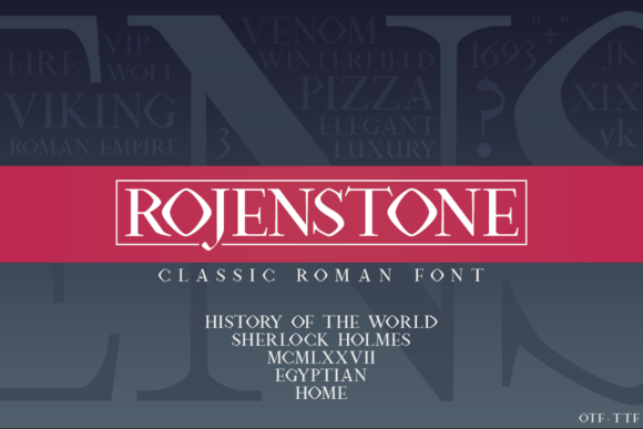 Rojenstone Font for Polished Brand Visuals