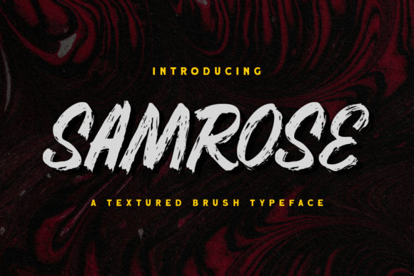 Samrose Font Review: A Textured Brush Typeface for Bold Branding