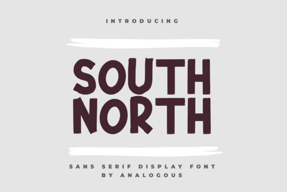South North Font: Bold and Simple Display Typography