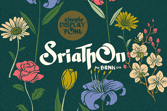 Sriathon: A Bold Display Font for Creative Crafting