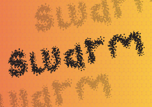 Swarm Font: A Playful Typeface for Eye-Catching Digital Campaigns