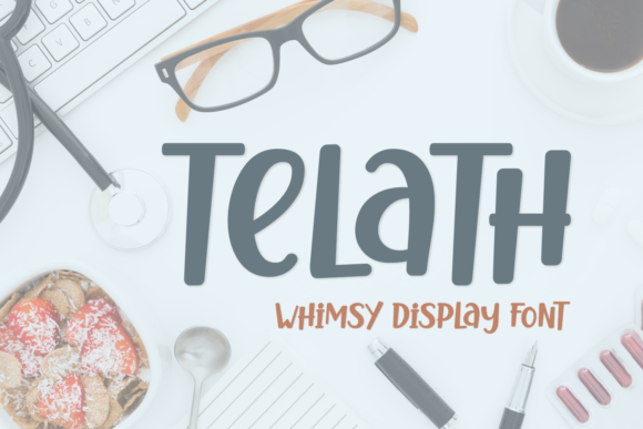 Telath Display Font for Creative Product Design